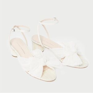 Loeffler Randall Dahlia Pearl Pleated Bow Heel